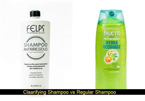 clarifying shampoo vs regular.